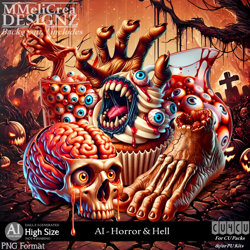 (image for) AI - CU4CU - Horror & Hell (CU4CU/PNG/PACK)